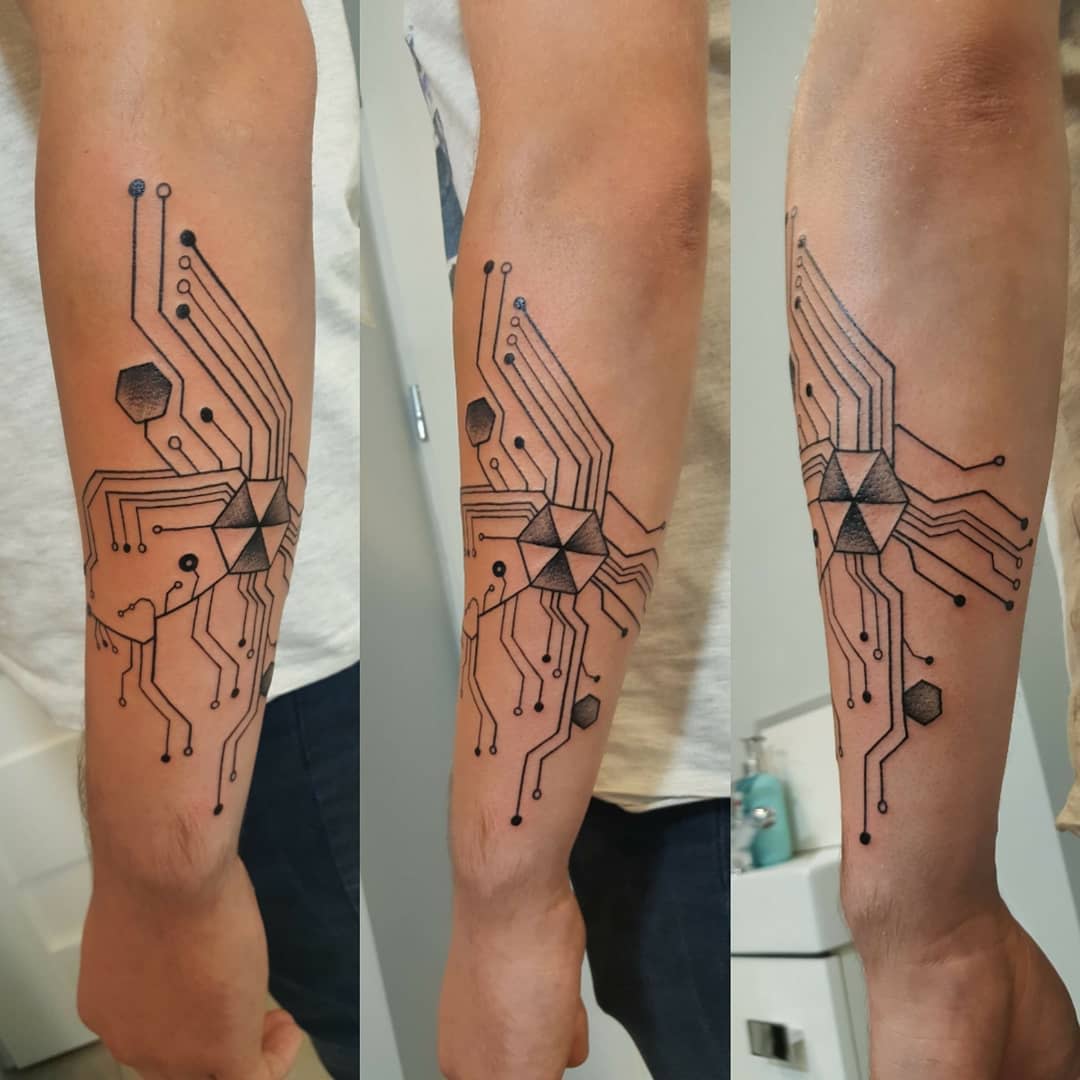 Circuit Cyberpunk Tattoo -majkelovsky96